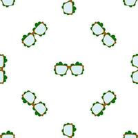 feriado irlandês dia de São Patrício, óculos perfeitos vetor