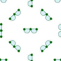 feriado irlandês dia de São Patrício, óculos perfeitos vetor