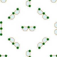 feriado irlandês dia de São Patrício, óculos perfeitos vetor