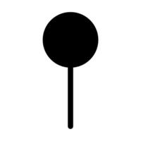 chupachups bolo pops Preto boneca menina ícone vetor