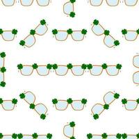 feriado irlandês dia de São Patrício, óculos perfeitos vetor