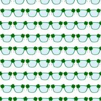 feriado irlandês dia de São Patrício, óculos perfeitos vetor
