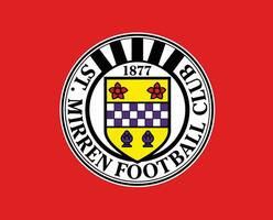 st mirren fc clube logotipo símbolo Escócia liga futebol abstrato Projeto vetor ilustração com vermelho fundo