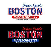 boston Massachusetts cidade Esportes tipo de letra, para impressão em t camisas etc. vetor