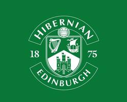 hiberniano fc clube logotipo símbolo Escócia liga futebol abstrato Projeto vetor ilustração com verde fundo