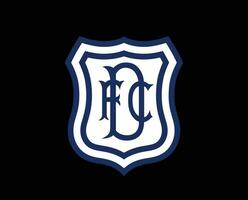 Dundee fc símbolo clube logotipo Escócia liga futebol abstrato Projeto vetor ilustração com Preto fundo