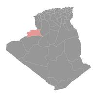 bechar província mapa, administrativo divisão do Argélia. vetor