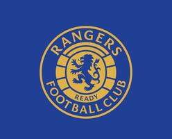 Glasgow guardas clube símbolo logotipo Escócia liga futebol abstrato Projeto vetor ilustração com azul fundo