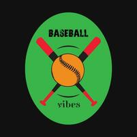 design de camiseta de beisebol vetor