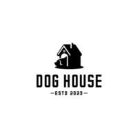 cachorro casa logotipo vetor