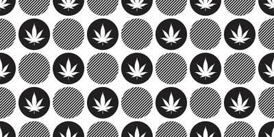 maconha desatado padronizar vetor cannabis erva daninha folha polca ponto repetir papel de parede telha fundo cachecol isolado plantar ilustração Projeto