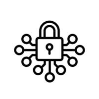 cyber segurança ícone, vetor ilustração buraco da fechadura ícone. criptografia documentos