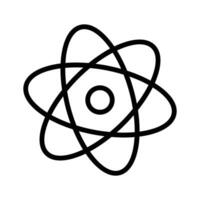 átomo símbolo denotando conceito ícone do física Educação dentro na moda estilo vetor