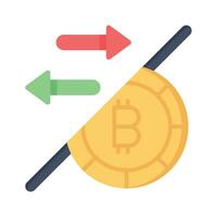 bitcoin transação vetor Projeto isolado em branco fundo