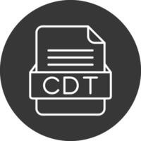 CDT Arquivo formato vetor ícone