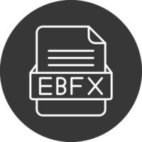 ebfx Arquivo formato vetor ícone