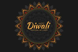 indiano festival feliz diwali fundo. diwali feriado cumprimento cartão Projeto. vetor ilustração