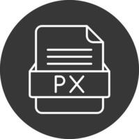 px Arquivo formato vetor ícone