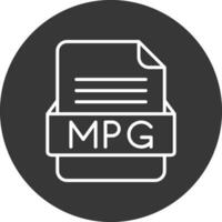 mpg Arquivo formato vetor ícone