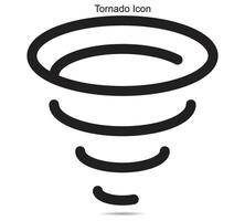 tornado ícone, vetor ilustração