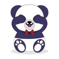 fofa panda clipart vetor