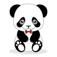 fofa panda clipart vetor