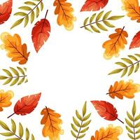 lindo outono folhas. horizontal bandeira padronizar com outono brilhante folhas modelo. plano rabisco estilo. vetor ilustração. decorativo fronteira quadro, vetor modelo