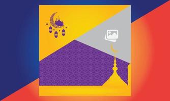 banners de mídia social de venda do ramadã, venda de eid mubarak, banner vetor