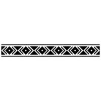 asteca padronizar ícone vetor. fronteira ilustração placa. tribal padronizar símbolo ou logotipo. vetor
