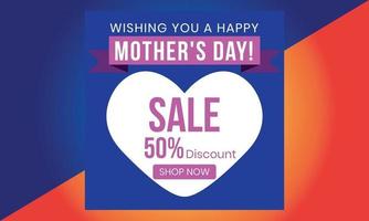 venda do dia das mães, dia das mães para banner, marketing, cartaz, vetor