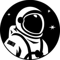 astronauta, minimalista e simples silhueta - vetor ilustração