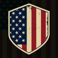 EUA bandeira veterano vetor patriótico nos exército orgulhoso nos veterano 4º do Julho camiseta
