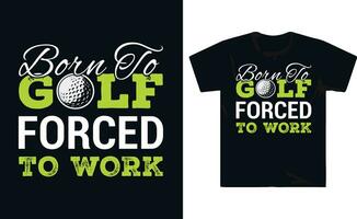 Esportes golfe jogador golfe camisa Projeto vetor