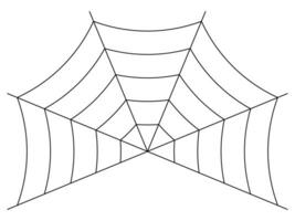 aranha rede ícone dia das Bruxas teia de aranha vetor