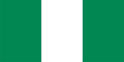 bandeira nigeriana da nigéria vetor
