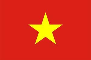 bandeira vietnamita do vietnã vetor