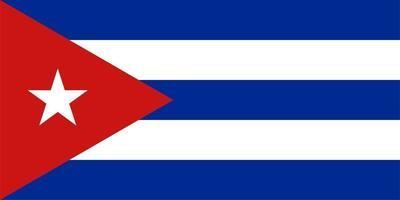 bandeira cubana de cuba vetor