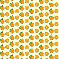 ilustração de design sem costura fruta laranja vetor