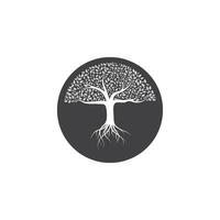 árvore ícone logotipo modelo vetor