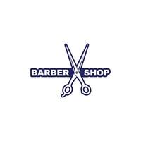 tesoura vetor ícone logotipo do barbearia ilustração Projeto