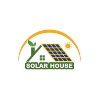 solar painel logotipo vetor ícone do natural energia
