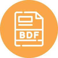 bdf criativo ícone Projeto vetor