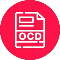 ocd criativo ícone Projeto vetor