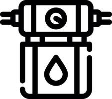 design de ícone criativo de filtro de água vetor