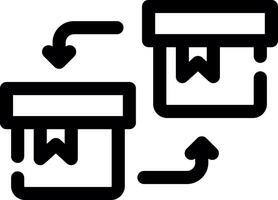 design de ícone criativo de substituição vetor