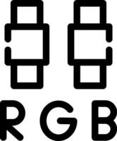 design de ícone criativo rgb vetor
