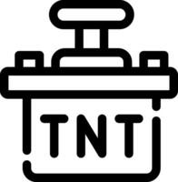 design de ícone criativo tnt vetor