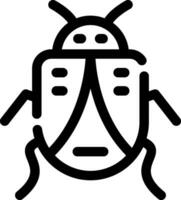 design de ícone criativo de bug vetor