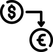 moeda troca criativo ícone Projeto vetor