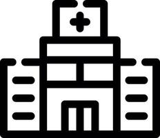 design de ícone criativo de hospital vetor